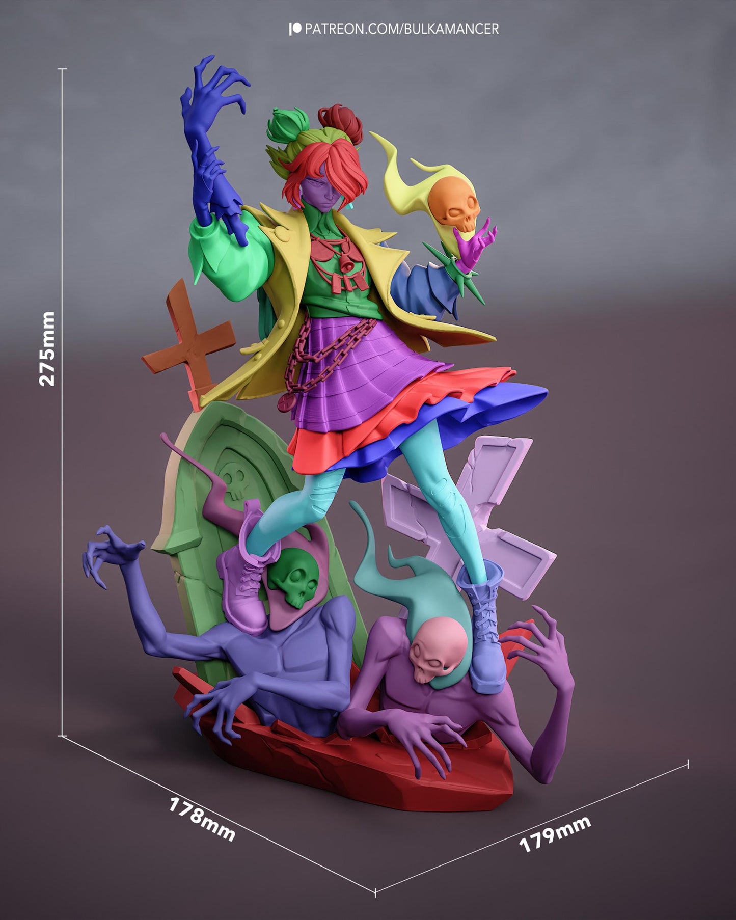 Gaming Action Figurine – Handpainted Resin Figure or DIY Model Kit, Deadlock