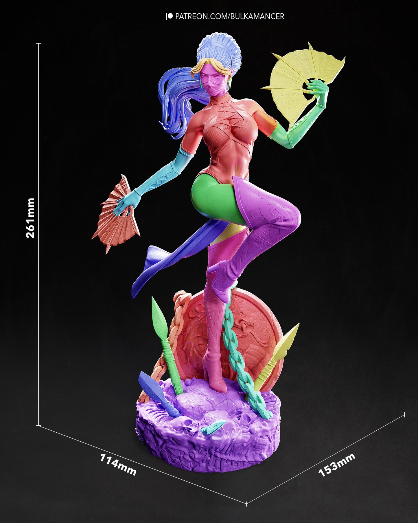 Gaming Action Figurine – Handpainted Resin Figure or DIY Model Kit, Mortal Kombat