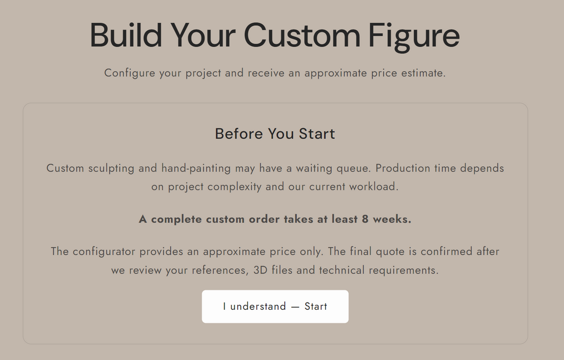 Custom Figure Orders Are Now Available at Hobbyteka