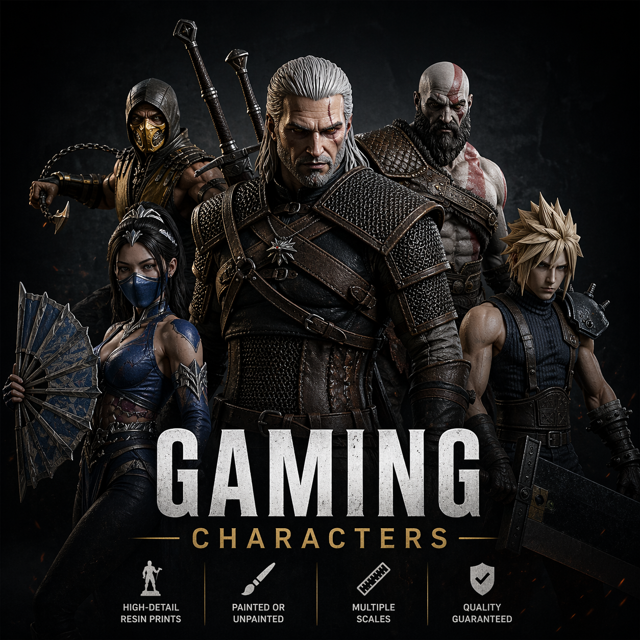 Video Game Resin Figures & Collectible Statues