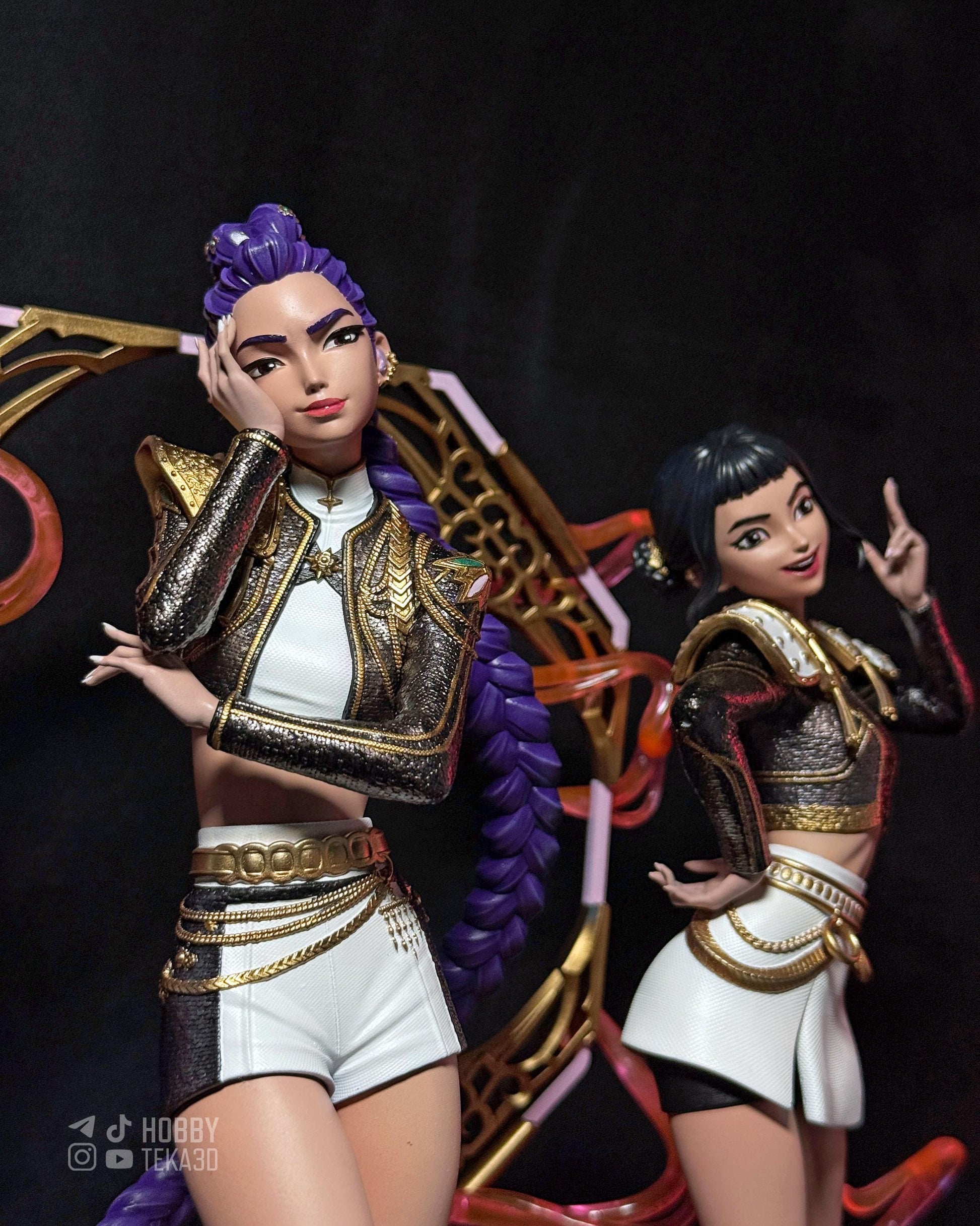 Painted or Unpainted Anime Pop Idol Resin Figure – 1/8 and 1/6 Scale by Bulkamancers, Clear Ribbon Effects – photo 4