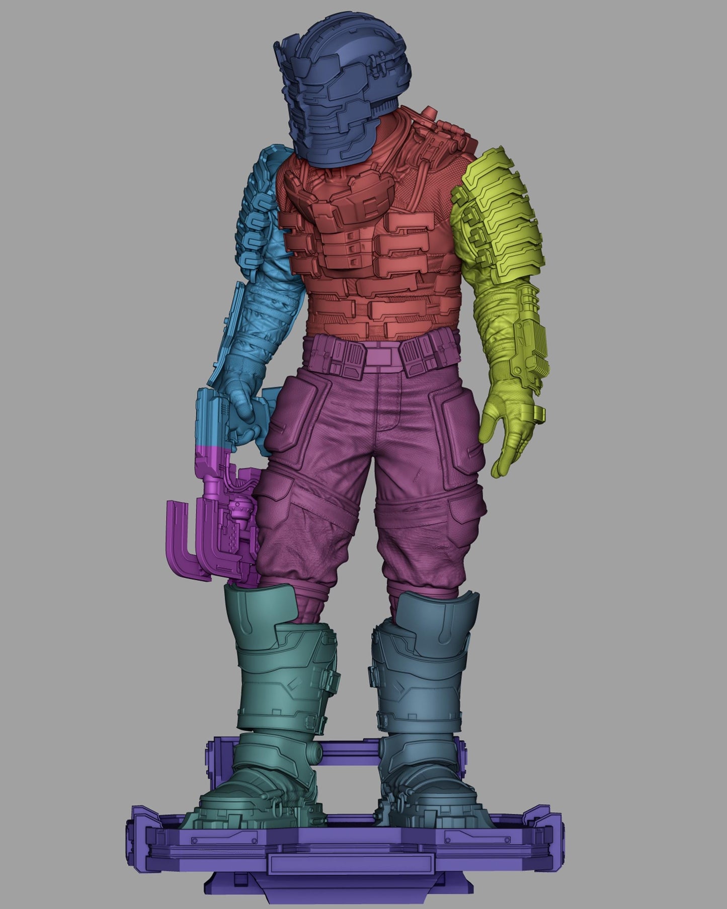 Sci Fi Armored Engineer Resin Statue and DIY Kit – Painted or Unpainted – 1/8 and 1/6 Scale – by CA3D – Tech Base – photo 5