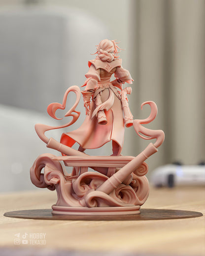 Sea Rogue Resin Statue and DIY Kit – Painted or Unpainted – 1/8 and 1/6 Scale – by Bulkamancers – Clear Wave Ship Base – photo 2