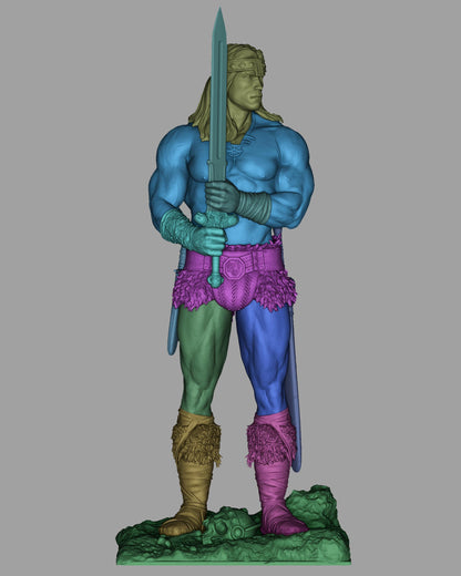 Barbarian Swordsman Resin Statue and DIY Kit – Painted or Unpainted – 1/8 and 1/6 Scale – by CA3D – Large Sword – photo 12