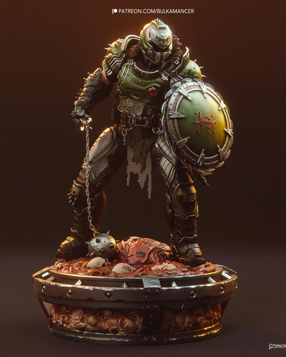Armored Warrior Resin Statue – Painted & Unpainted DIY Kit – 1/8 and 1/6 Scale – by Bulkamancer – photo 2