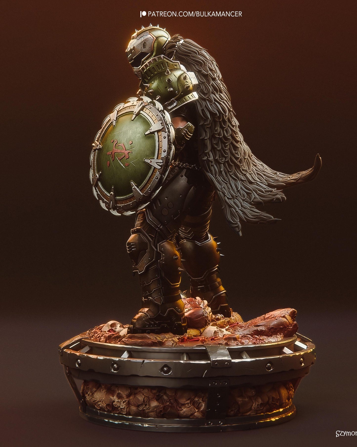 Armored Warrior Resin Statue – Painted & Unpainted DIY Kit – 1/8 and 1/6 Scale – by Bulkamancer – photo 6