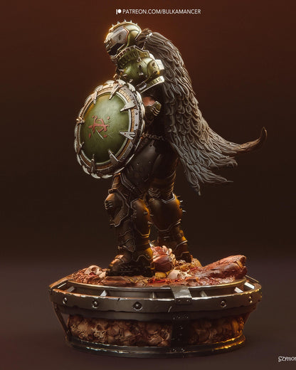 Armored Warrior Resin Statue – Painted & Unpainted DIY Kit – 1/8 and 1/6 Scale – by Bulkamancer – photo 6