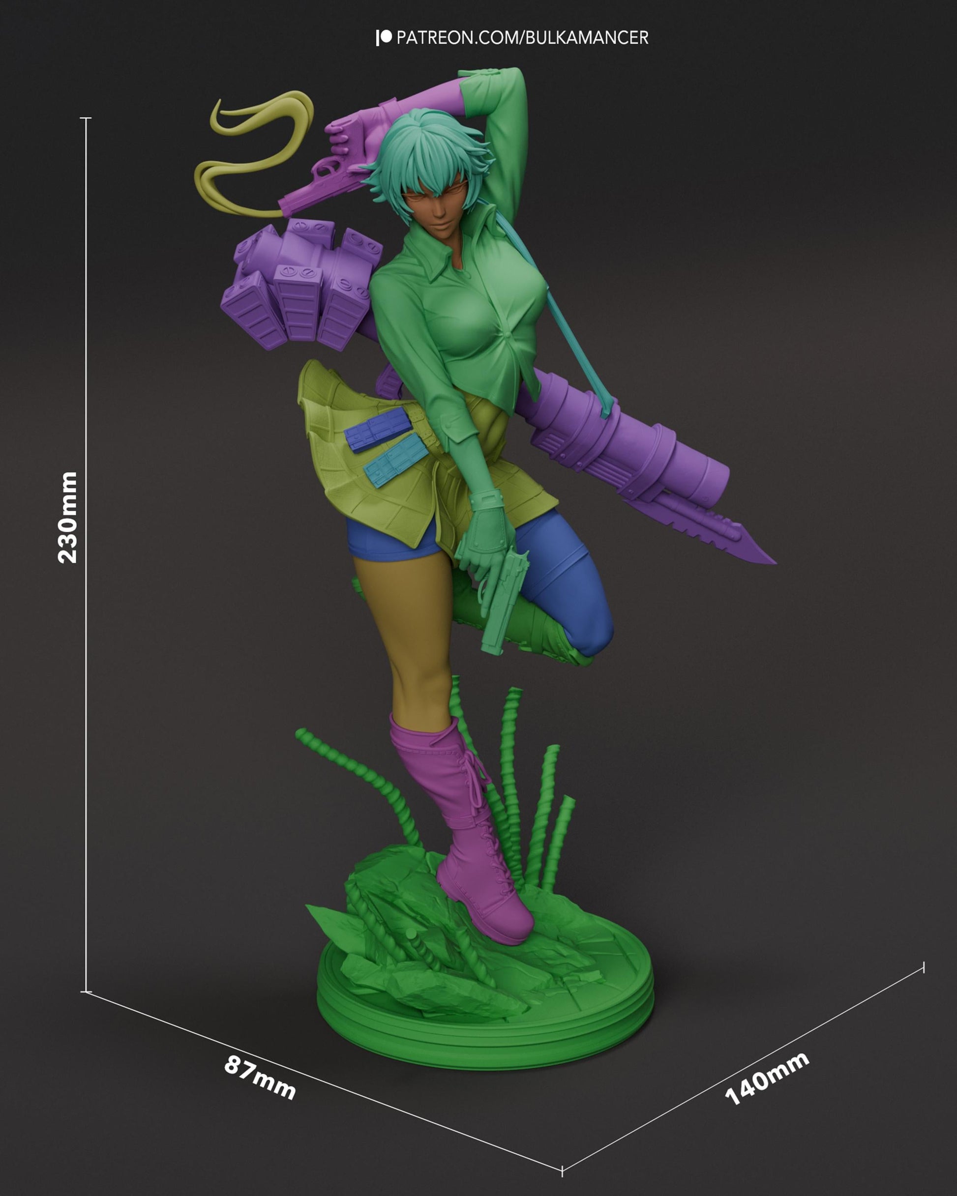 Anime Mecha Engineer Resin Statue and DIY Kit – Painted or Unpainted – 1/8 and 1/6 Scale – by Bulkamancers – Heavy Gear – photo 13