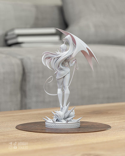 Winged Demon Sorceress Resin Statue and DIY Kit – Painted or Unpainted – 1/8 and 1/6 Scale – by Bulkamancers – Whip and Horns – photo 3