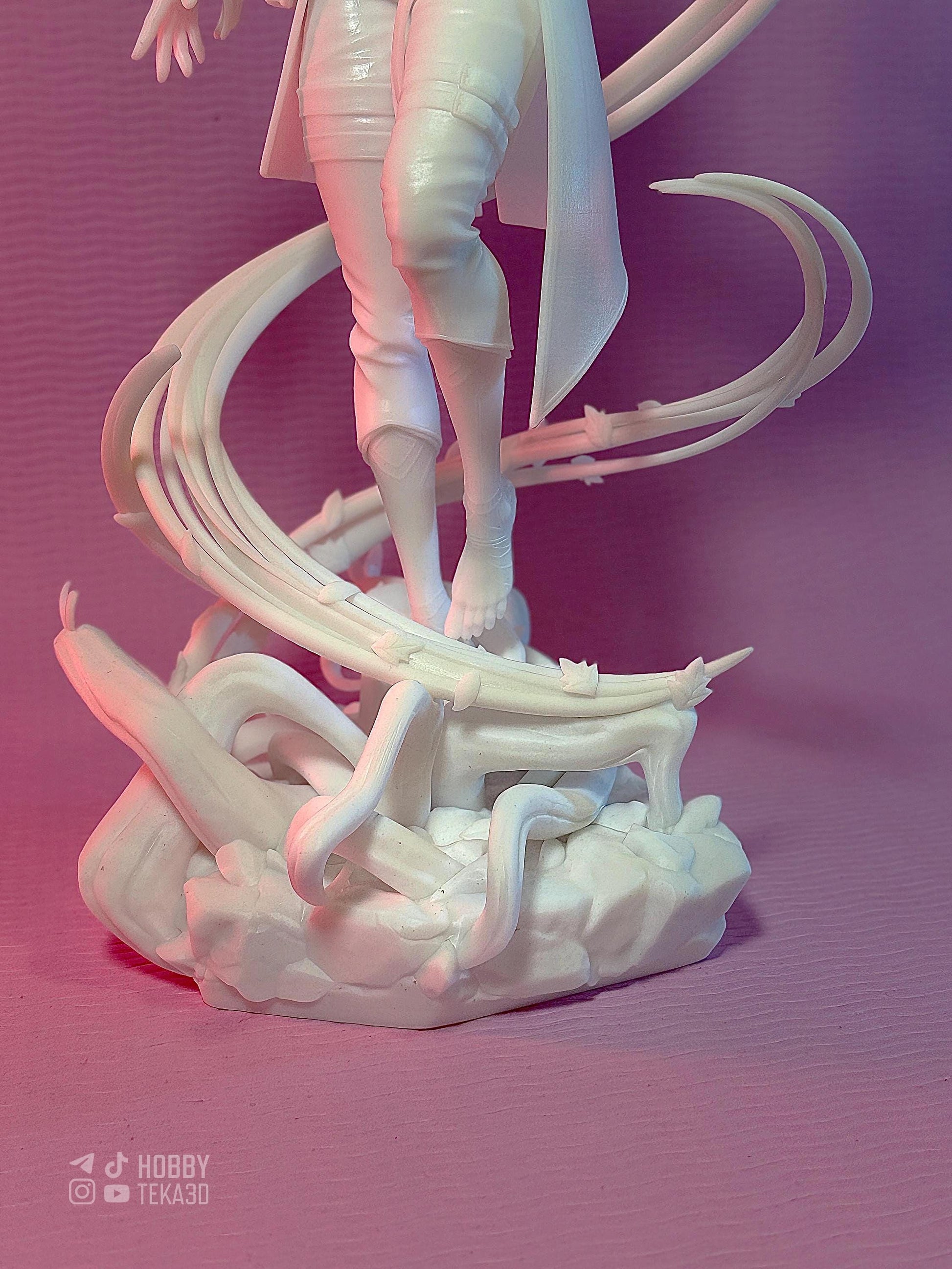 Elemental Sorceress Resin Statue and DIY Kit – Painted or Unpainted – 1/8 and 1/6 Scale – by Bulkamancer – Clear Blue Wind – photo 7