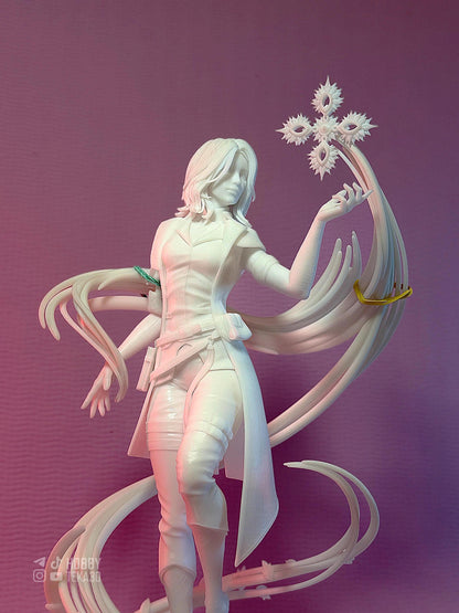 Elemental Sorceress Resin Statue and DIY Kit – Painted or Unpainted – 1/8 and 1/6 Scale – by Bulkamancer – Clear Blue Wind – photo 6