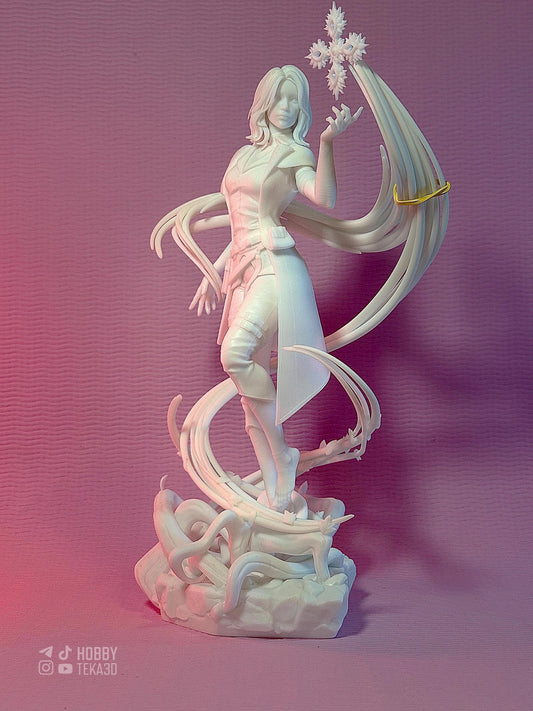 Elemental Sorceress Resin Statue and DIY Kit – Painted or Unpainted – 1/8 and 1/6 Scale – by Bulkamancer – Clear Blue Wind – photo 1