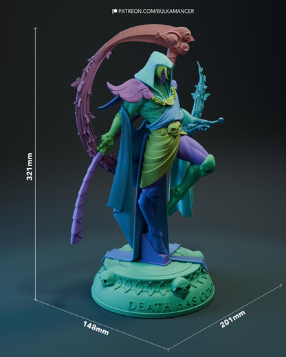 Dark Reaper Resin Statue and DIY Kit - Painted or Unpainted - 1/8 and 1/6 Scale - by Bulkamancer - Scythe Throne – photo 12