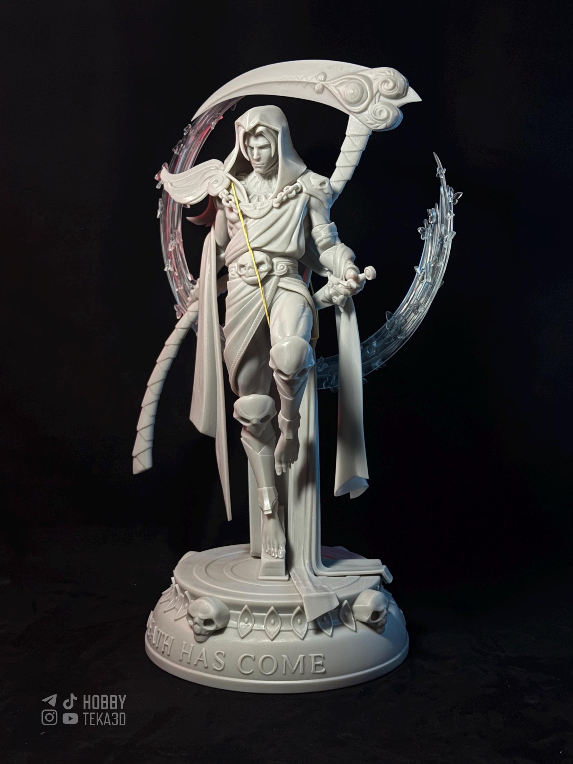 Dark Reaper Resin Statue and DIY Kit - Painted or Unpainted - 1/8 and 1/6 Scale - by Bulkamancer - Scythe Throne – photo 1