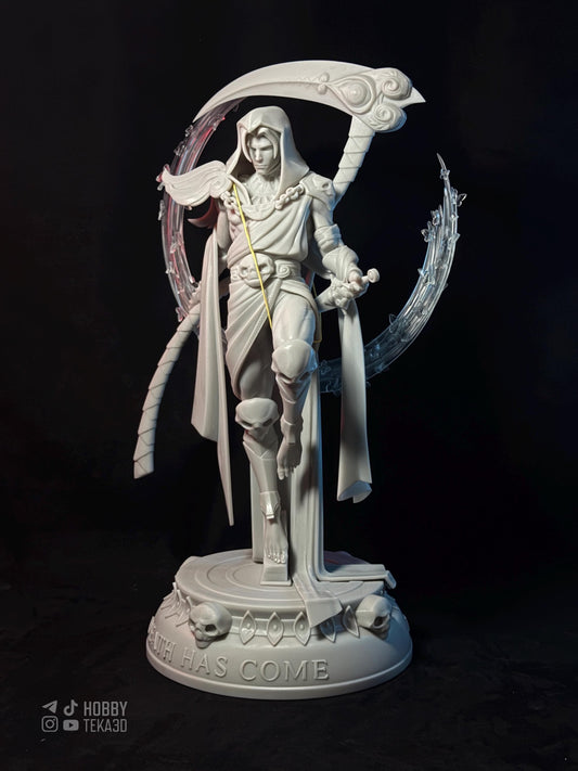 Dark Reaper Resin Statue and DIY Kit - Painted or Unpainted - 1/8 and 1/6 Scale - by Bulkamancer - Scythe Throne – photo 1
