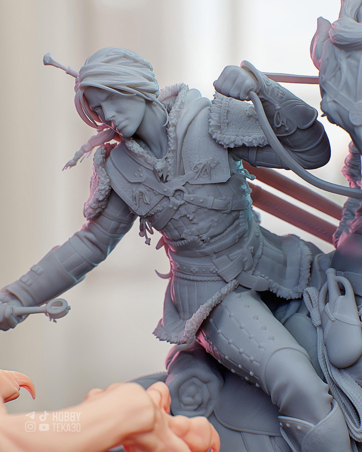 Dark Fantasy Battle Diorama and DIY Kit - Painted or Unpainted - 1/8 and 1/6 Scale - by Bulkamancer - Winged Monster – photo 5
