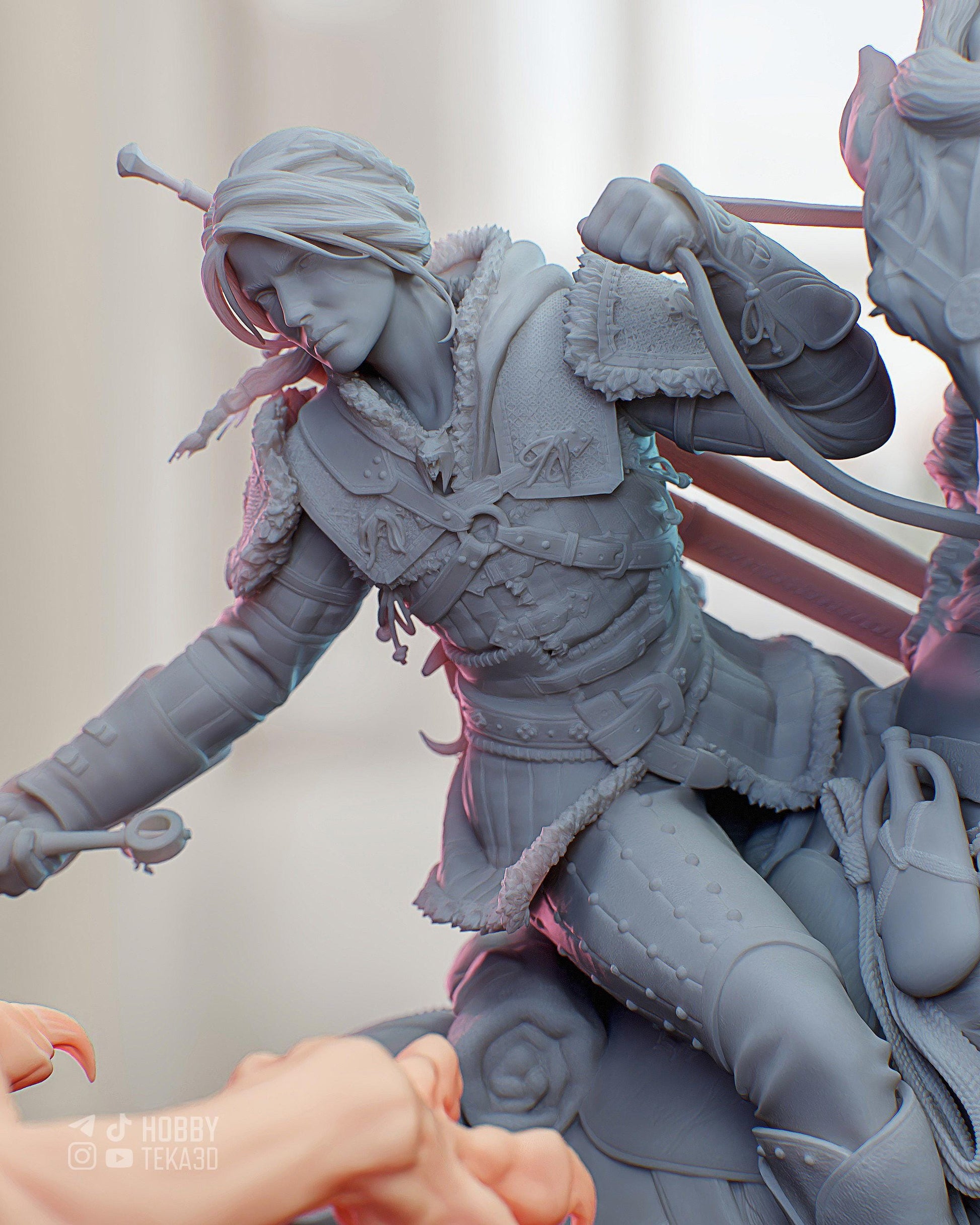Dark Fantasy Battle Diorama and DIY Kit - Painted or Unpainted - 1/8 and 1/6 Scale - by Bulkamancer - Winged Monster – photo 5