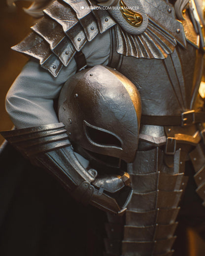 Dark Fantasy Knight Resin Statue and DIY Kit - Painted or Unpainted - 1/8 and 1/6 Scale - by Bulkamancer - Rock Base – photo 4