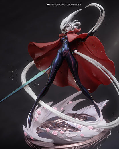 Painted or Unpainted Swordswoman Resin Figure – 1/8 and 1/6 Scale by Bulkamancer, Red Cape and Clear Effects – photo 1