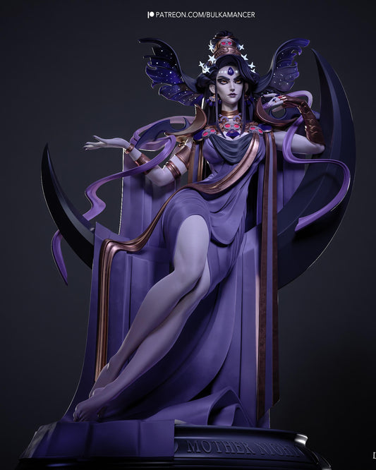 Lunar Sorceress Resin Statue and DIY Kit - Painted or Unpainted - 1/8 and 1/6 Scale - by Bulkamancer - Crescent Throne – photo 1