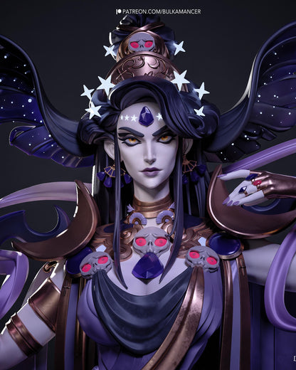 Lunar Sorceress Resin Statue and DIY Kit - Painted or Unpainted - 1/8 and 1/6 Scale - by Bulkamancer - Crescent Throne – photo 6