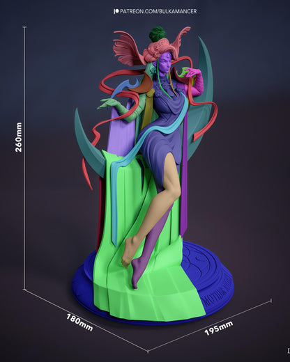 Lunar Sorceress Resin Statue and DIY Kit - Painted or Unpainted - 1/8 and 1/6 Scale - by Bulkamancer - Crescent Throne – photo 14