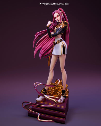 Pop Idol Heroine Resin Statue and DIY Kit – Painted or Unpainted – 1/8 and 1/6 Scale – by Bulkamancer – Clear Pink Ribbon – photo 4