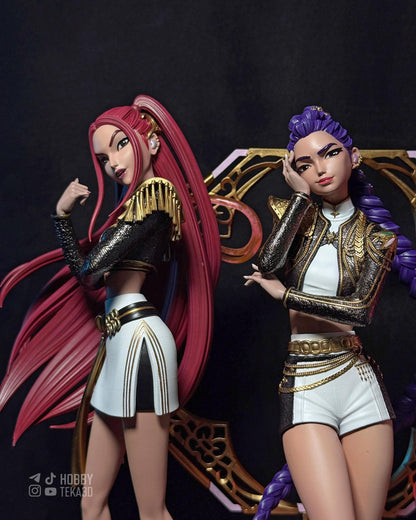 Painted or Unpainted Anime Pop Idol Resin Figure – 1/8 and 1/6 Scale by Bulkamancers, Clear Ribbon Effects – photo 3