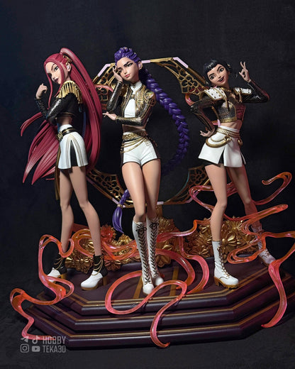 Painted or Unpainted Anime Pop Idol Resin Figure – 1/8 and 1/6 Scale by Bulkamancers, Clear Ribbon Effects – photo 1