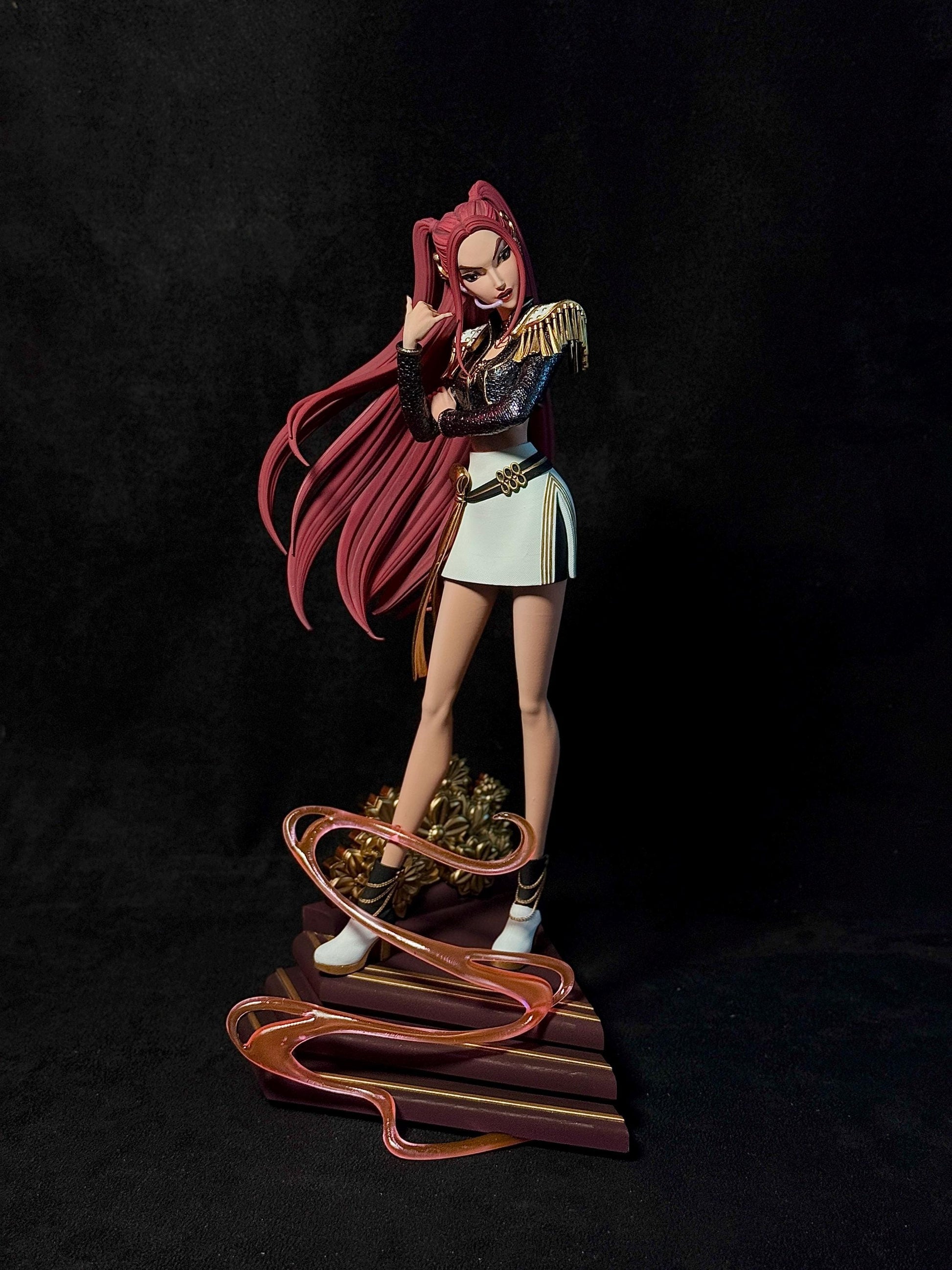 Pop Idol Heroine Resin Statue and DIY Kit – Painted or Unpainted – 1/8 and 1/6 Scale – by Bulkamancer – Clear Pink Ribbon – photo 2