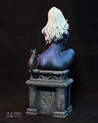 Masked Cat Burglar Resin Statue and DIY Kit – Painted or Unpainted – 1/8 and 1/6 Scale – by CA3D – Cat Companion – photo 3