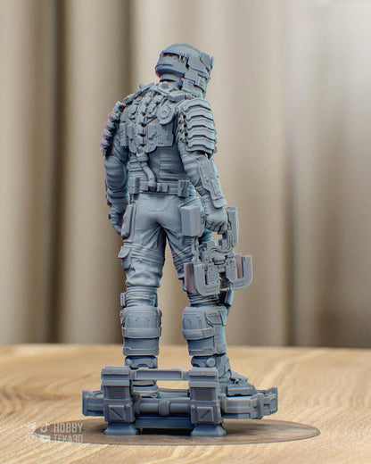Sci Fi Armored Engineer Resin Statue and DIY Kit – Painted or Unpainted – 1/8 and 1/6 Scale – by CA3D – Tech Base – photo 2