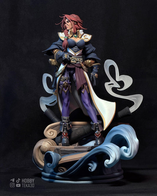 Sea Rogue Resin Statue and DIY Kit – Painted or Unpainted – 1/8 and 1/6 Scale – by Bulkamancers – Clear Wave Ship Base – photo 1