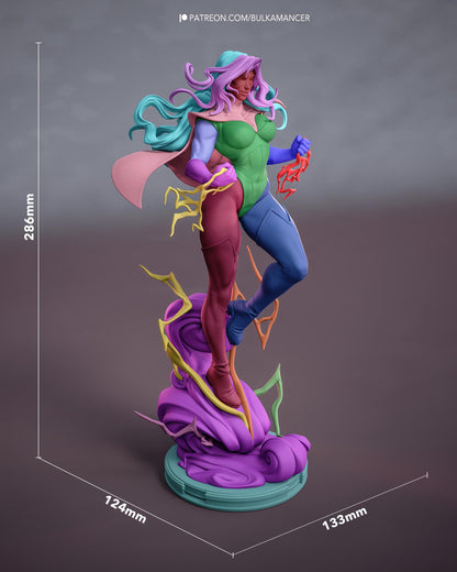 Comic Heroine Resin Statue and DIY Kit – Painted or Unpainted – 1/8 and 1/6 Scale – by Bulkamancers – Clear Lightning Effects – photo 11