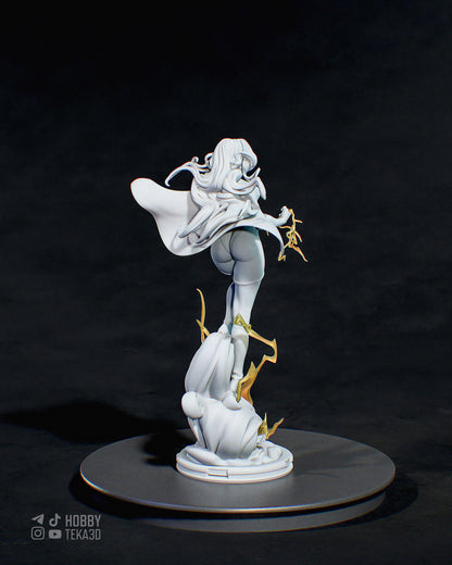 Comic Heroine Resin Statue and DIY Kit – Painted or Unpainted – 1/8 and 1/6 Scale – by Bulkamancers – Clear Lightning Effects – photo 2