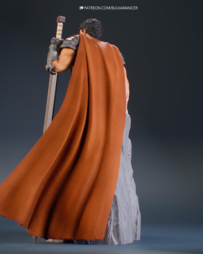 Dark Fantasy Swordsman Resin Statue and DIY Kit – Painted or Unpainted – 1/8 and 1/6 Scale – by Bulkamancers – Giant Sword – photo 4