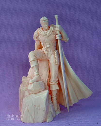 Dark Fantasy Swordsman Resin Statue and DIY Kit – Painted or Unpainted – 1/8 and 1/6 Scale – by Bulkamancers – Giant Sword – photo 1