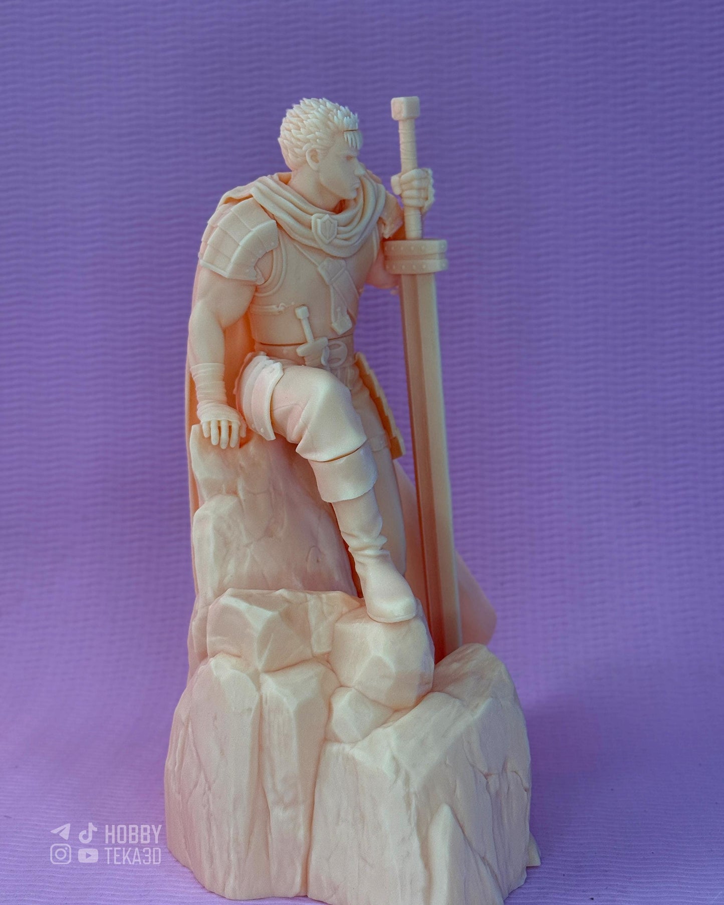 Dark Fantasy Swordsman Resin Statue and DIY Kit – Painted or Unpainted – 1/8 and 1/6 Scale – by Bulkamancers – Giant Sword – photo 5