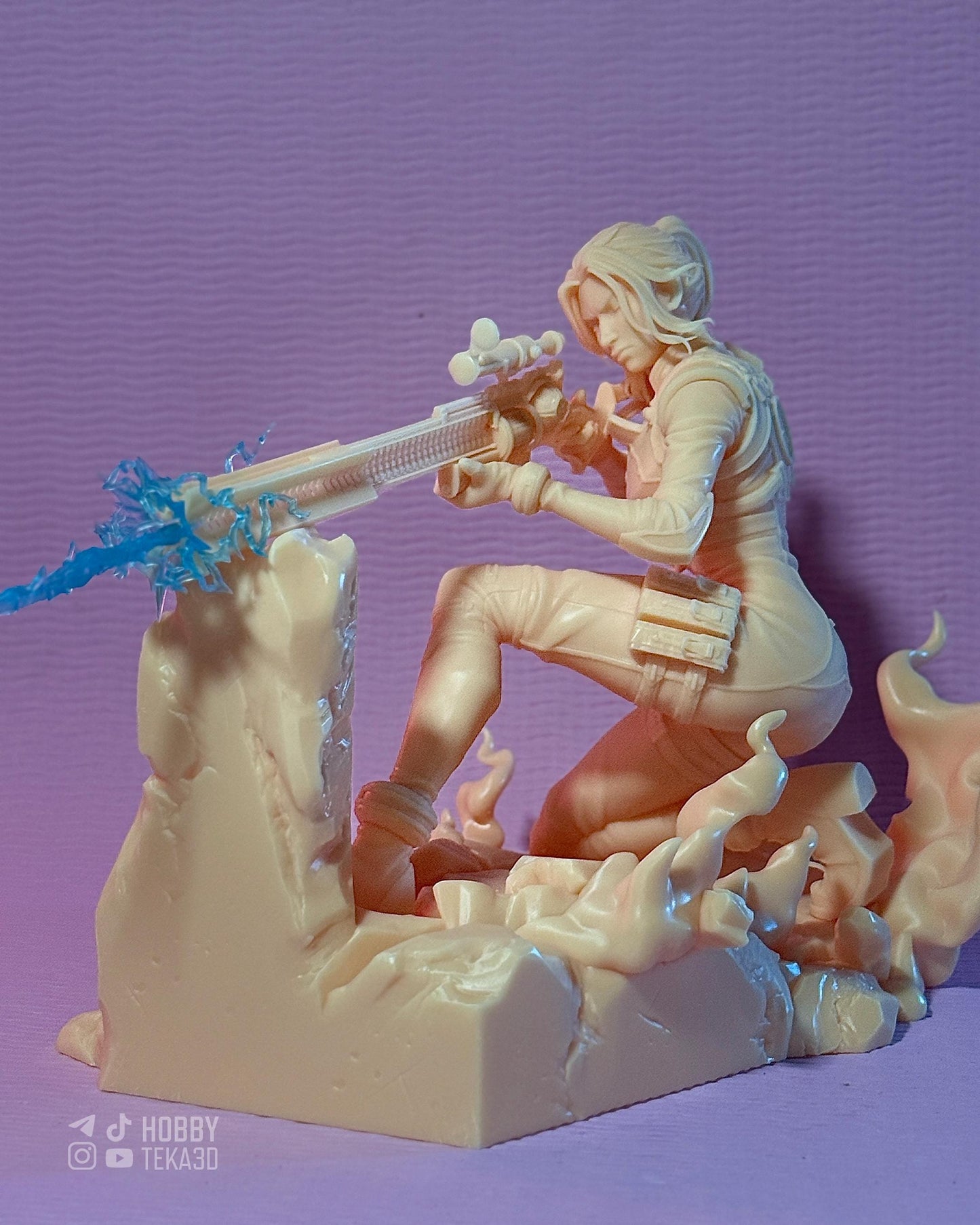 Steampunk Sharpshooter Resin Statue and DIY Kit - Painted or Unpainted - 1/8 and 1/6 Scale - by Bulkamancer - Blue Shot – photo 4