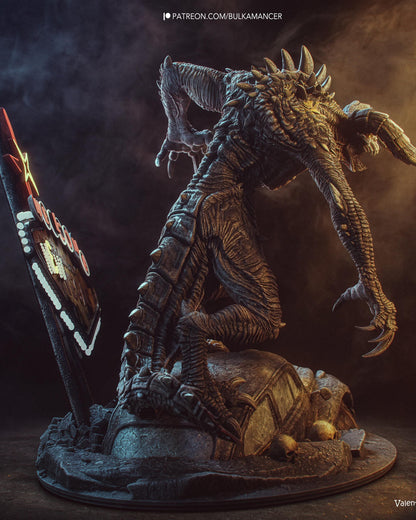 Post Apocalyptic Monster Resin Statue and DIY Kit – Painted or Unpainted – 1/8 and 1/6 Scale – by Bulkamancer – Neon Car Base – photo 4