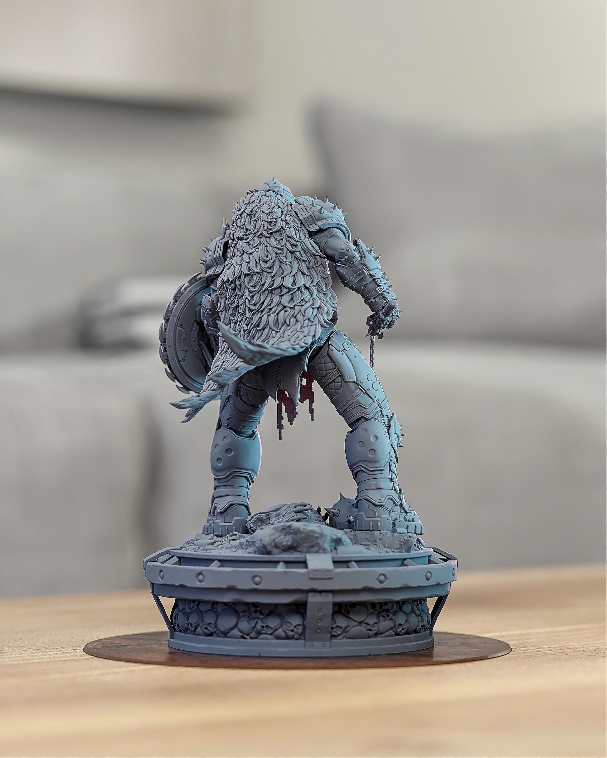 Armored Warrior Resin Statue – Painted & Unpainted DIY Kit – 1/8 and 1/6 Scale – by Bulkamancer – photo 5