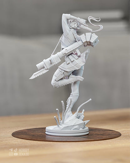 Anime Mecha Engineer Resin Statue and DIY Kit – Painted or Unpainted – 1/8 and 1/6 Scale – by Bulkamancers – Heavy Gear – photo 4