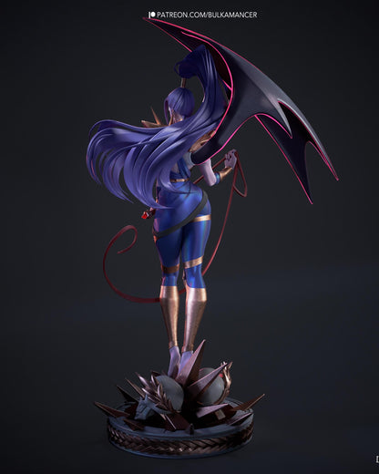 Winged Demon Sorceress Resin Statue and DIY Kit – Painted or Unpainted – 1/8 and 1/6 Scale – by Bulkamancers – Whip and Horns – photo 5