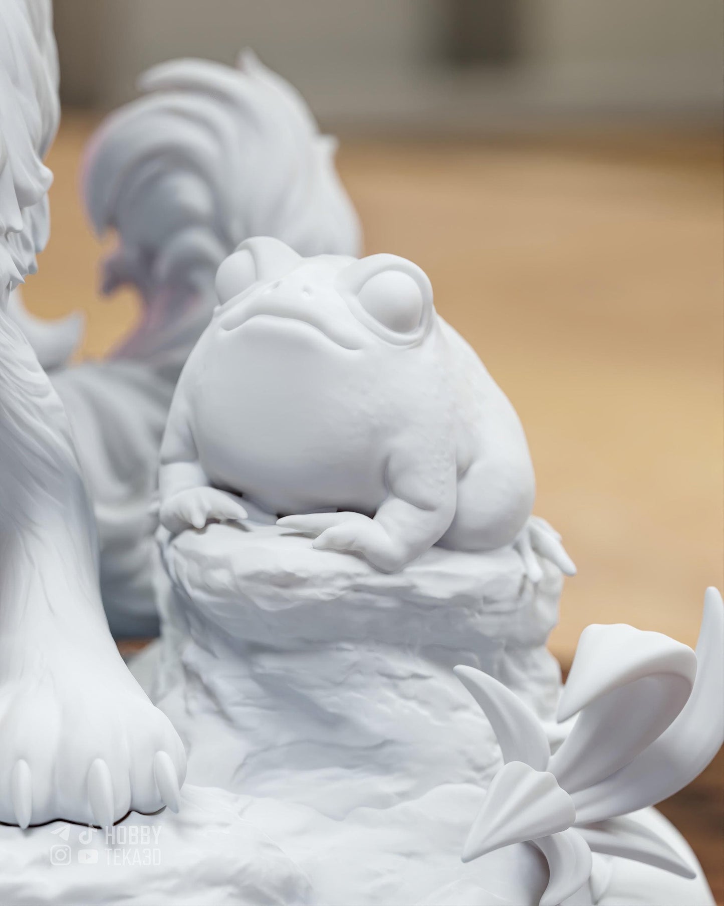 Unpainted Cute Cat Adventurer Resin Model Kit – 1/8 and 1/6 Scale – by Bulkamancers – Fantasy Pet DIY Kit – photo 2
