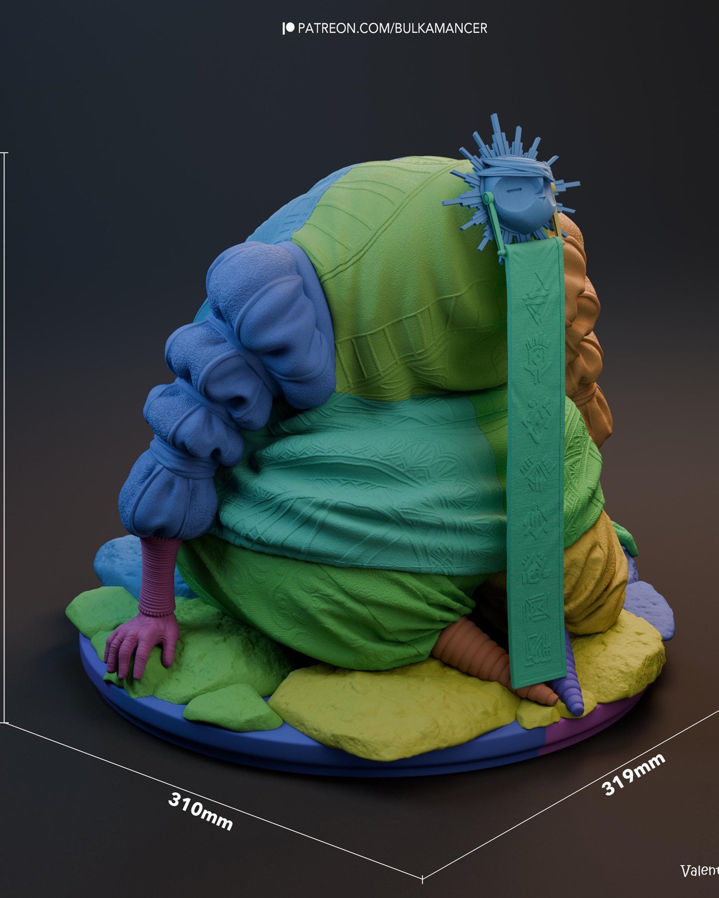 Dark Fantasy Idol Resin Statue and DIY Kit – Painted or Unpainted – 1/8 Scale Only – by Bulkamancer – Ritual Banner – photo 14