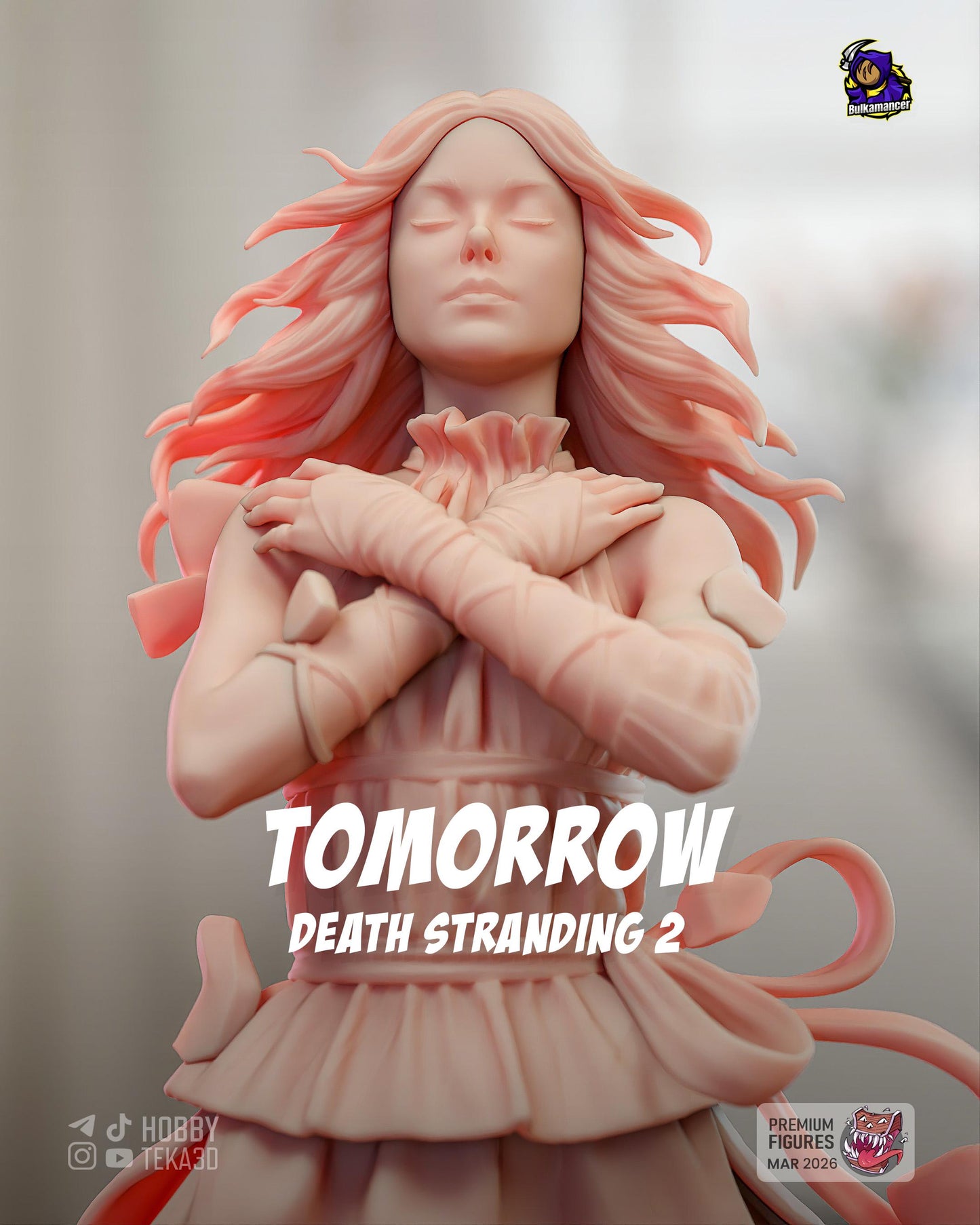 Gaming Action Figurine – Handpainted Resin Figure or DIY Model Kit, Death Stranding 2