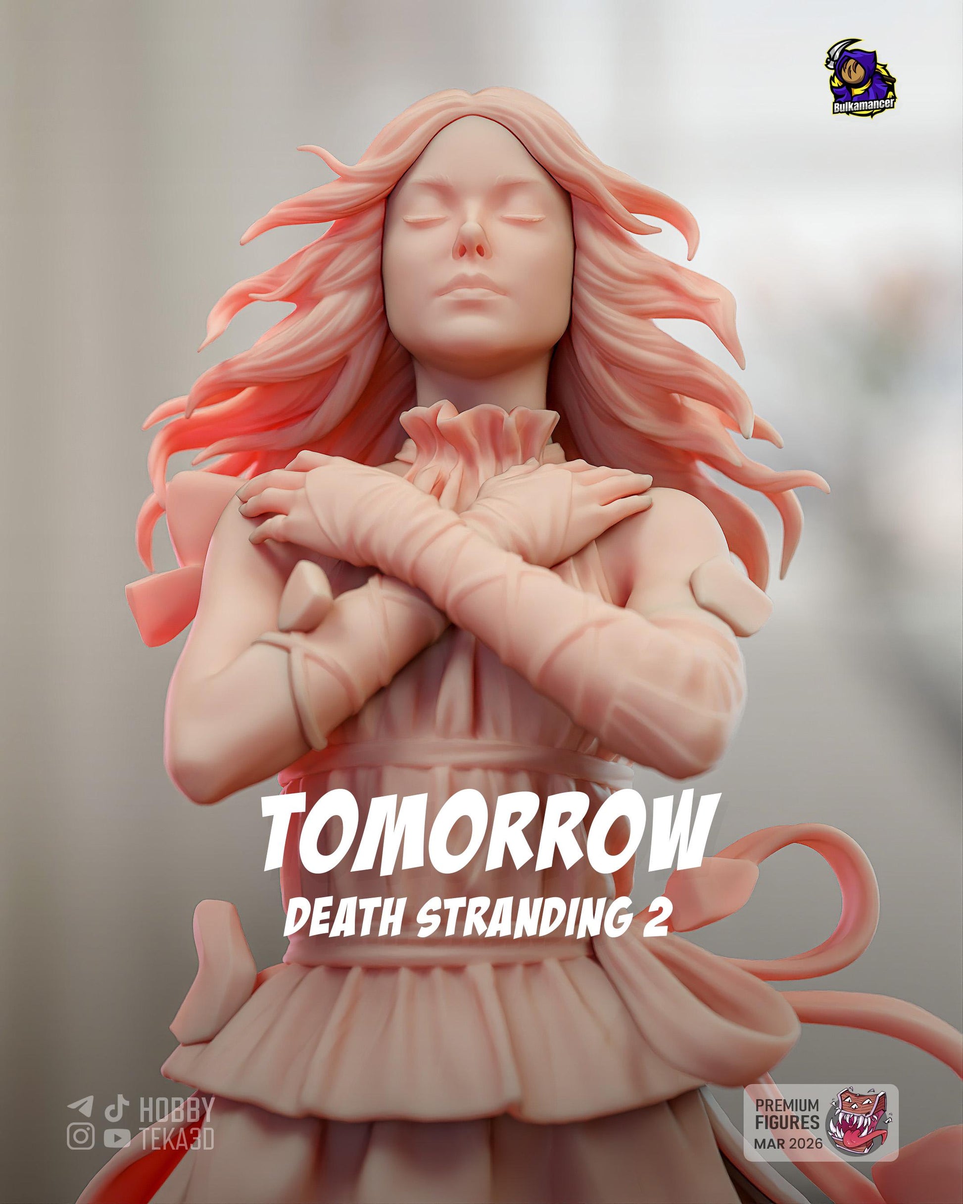 Gaming Action Figurine – Handpainted Resin Figure or DIY Model Kit, Death Stranding 2