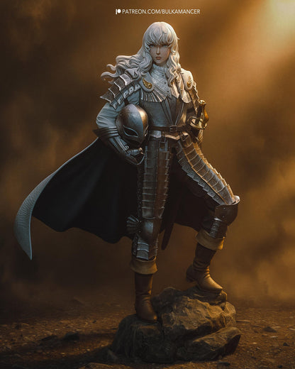 Dark Fantasy Knight Resin Statue and DIY Kit - Painted or Unpainted - 1/8 and 1/6 Scale - by Bulkamancer - Rock Base – photo 1