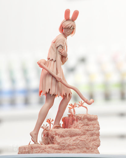 Horror Student Resin Statue and DIY Kit - Painted or Unpainted - 1/8 and 1/6 Scale - by Bulkamancer - Red Tendril Base – photo 7