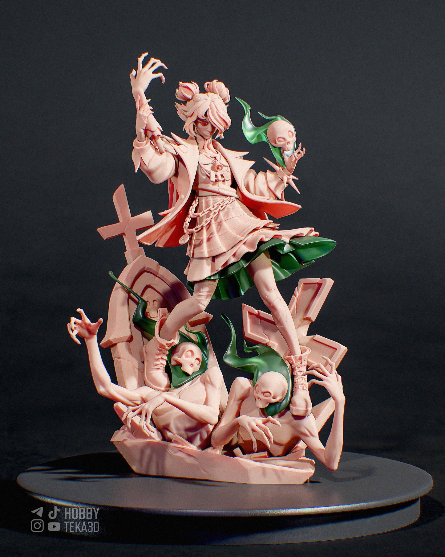 Gaming Action Figurine – Handpainted Resin Figure or DIY Model Kit, Deadlock